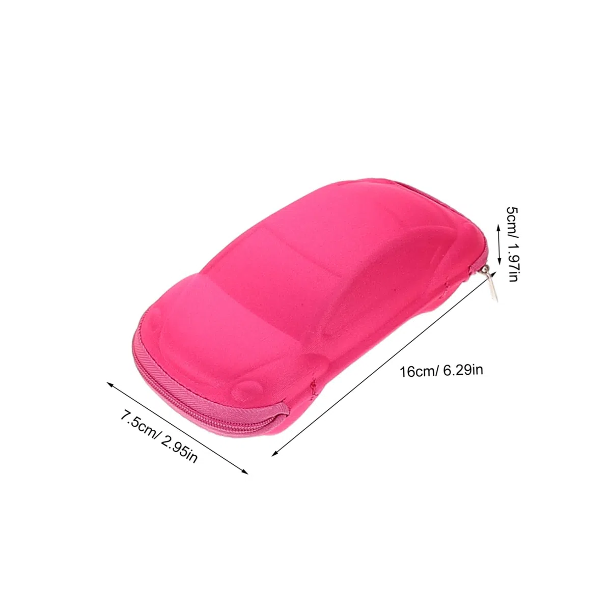 Ipetboom Estuche Portátil y Colorido para Gafas de Sol con Forma de Coche para Niños Resistente Presión Adecuado para Viajes y Uso en Mochila