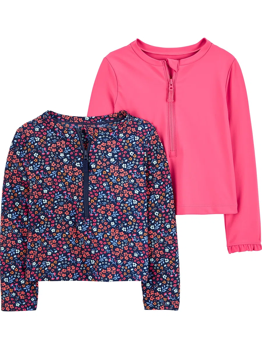 Simple Joys by Carter's 2-Pack Assorted Rashguard Sets Camiseta de protección contra erupciones Bebé-Niños (Pack de 2)