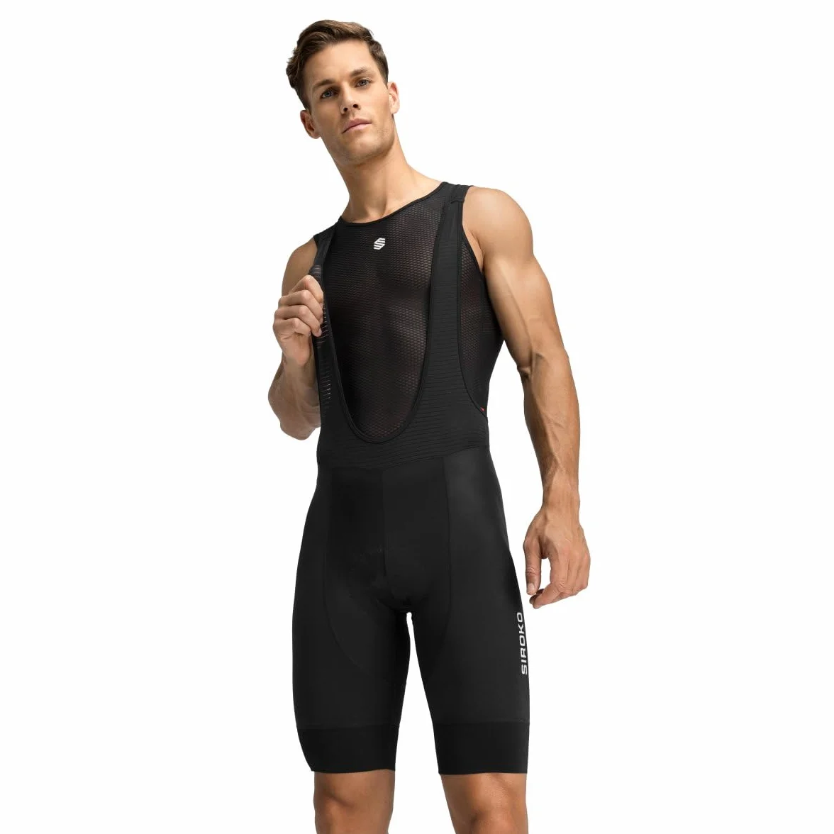 SIROKO - Culotte Ciclismo Flandrien - M - Negro