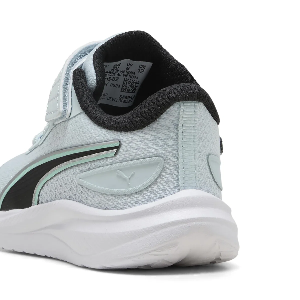 PUMA Skyrocket 2 AC+ INF, Sneaker Unisex bebé, Sea Glass Black-Speed Blue-Mint Melt, 25.5 EU