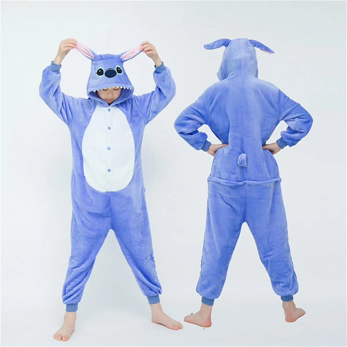 Unisex Niños Unicornio Pijamas la Ropa de Noche del Traje Onesie 3D Novedad Mono Stitch Cartoon Animal Cosplay Disfraces Mascotas Carnaval Navidad Ropa especializada para Niños Niñas