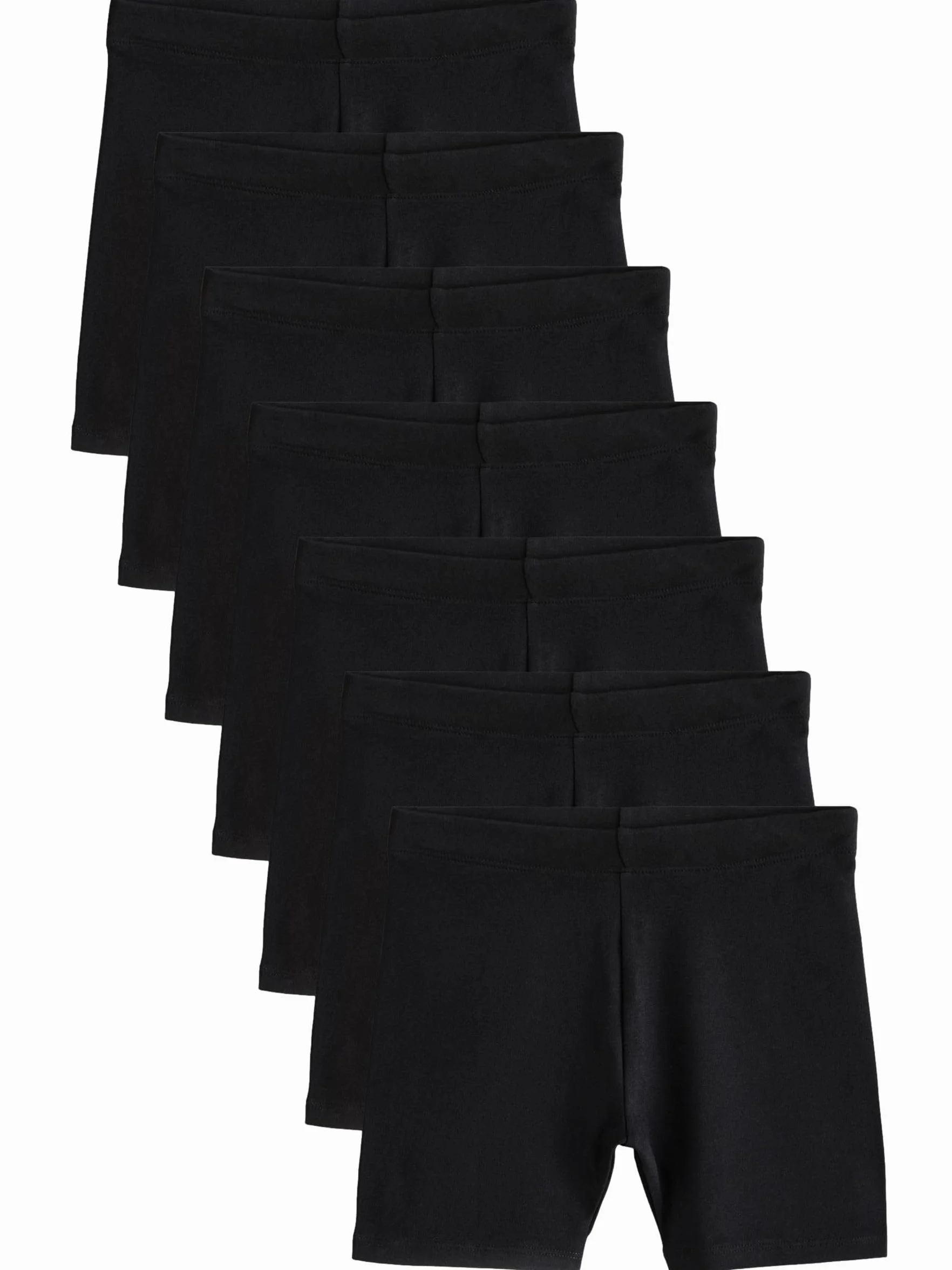 NEXT Niñas Pack de 7 Pantalones Cortos de Ciclismo elásticos y Ricos en algodón