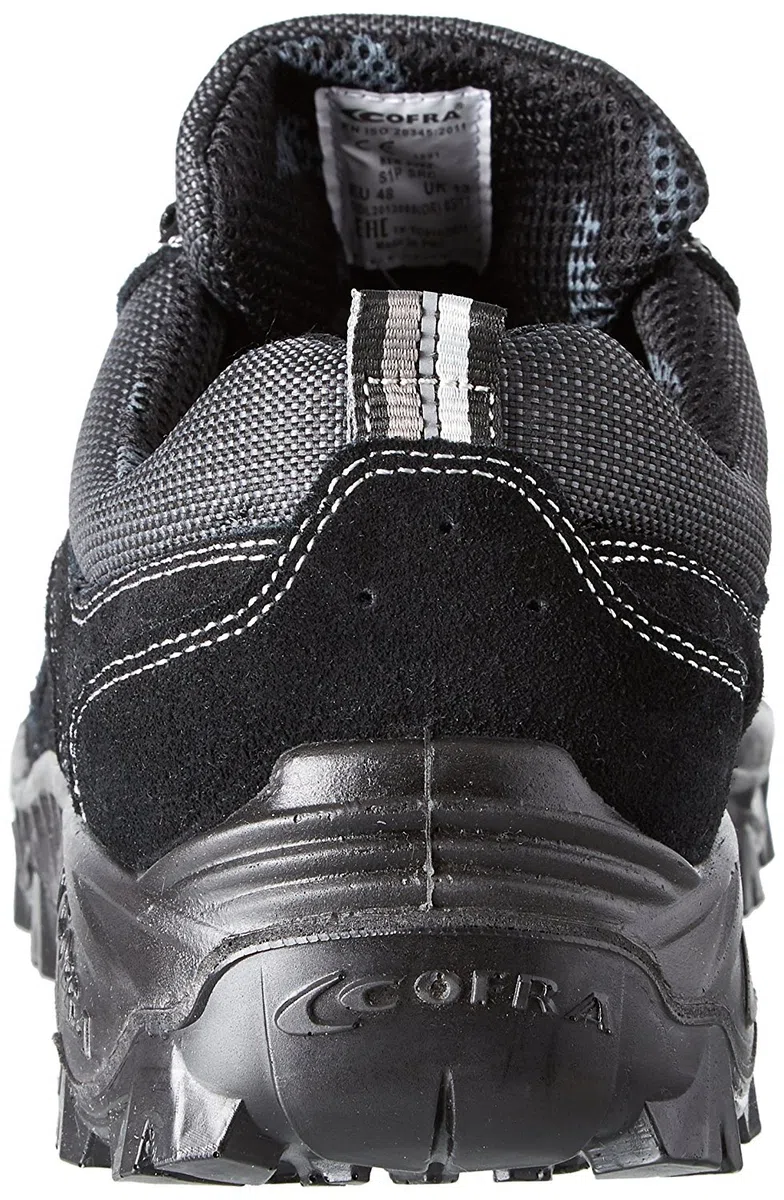 Cofra FW210-000.W42 - Zapatos de Seguridad Suez S1 P SRC, Talla 42 Pulgadas, Color Negro
