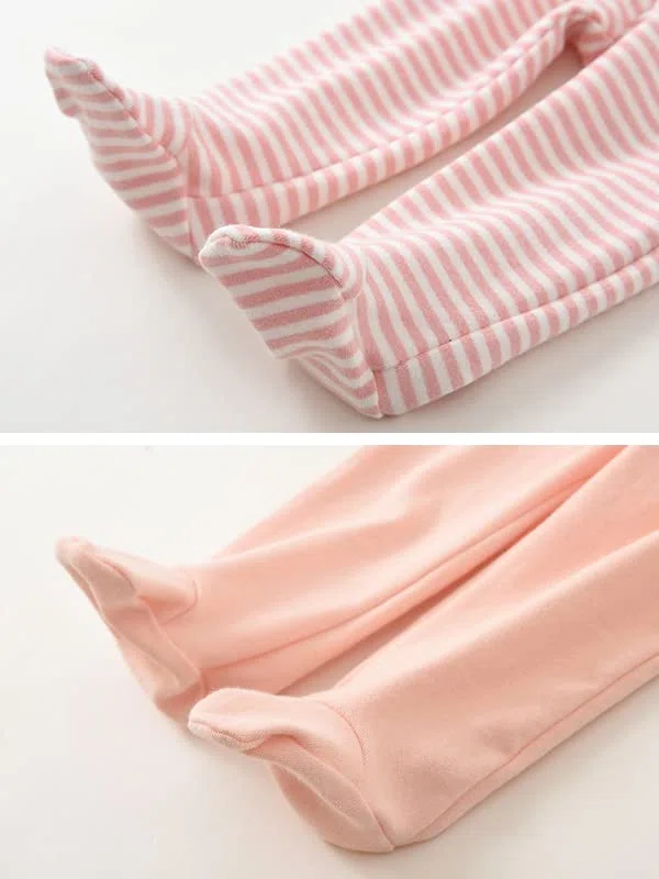 Pantalones con pies unisex para bebés de 0 a 12 meses