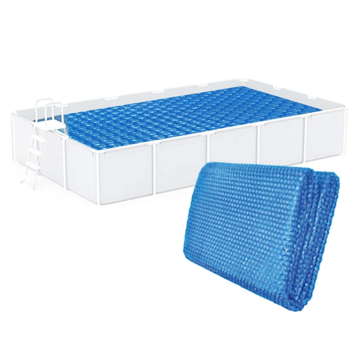 300 x 200 cm Cubierta De Piscina Solar De Natación - Cubierta Solar De Burbujas De Piscina | Protección Solar A Prueba De Lluvia Y Polvo De Polvo Aislamiento Térmico Cuttable para La Protección Solar