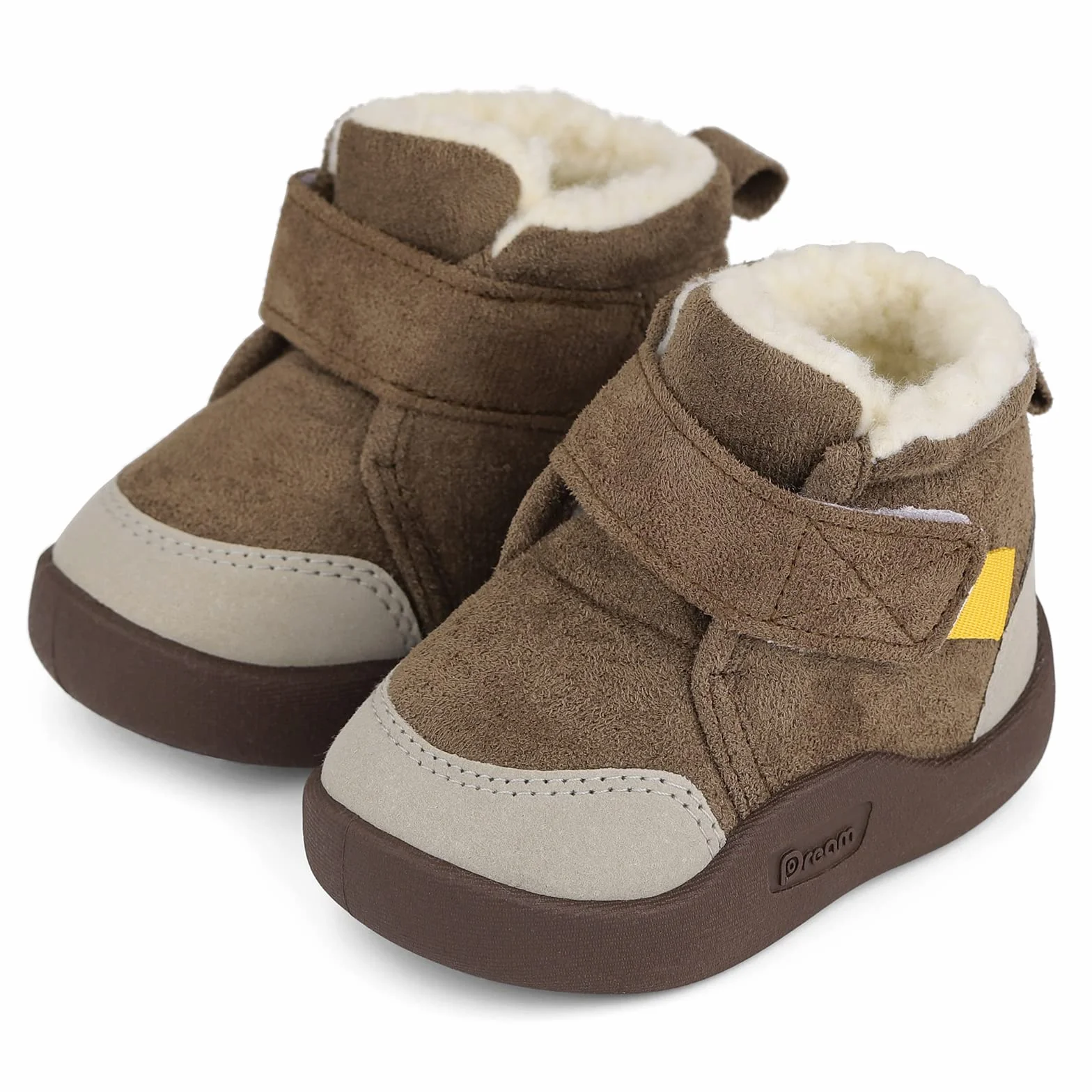 MASOCIO Botas Bebé Niño Niña Invierno Plush Calentar Patucos Zapatillas Primeros Pasos Antideslizante Talla 18-23 EU