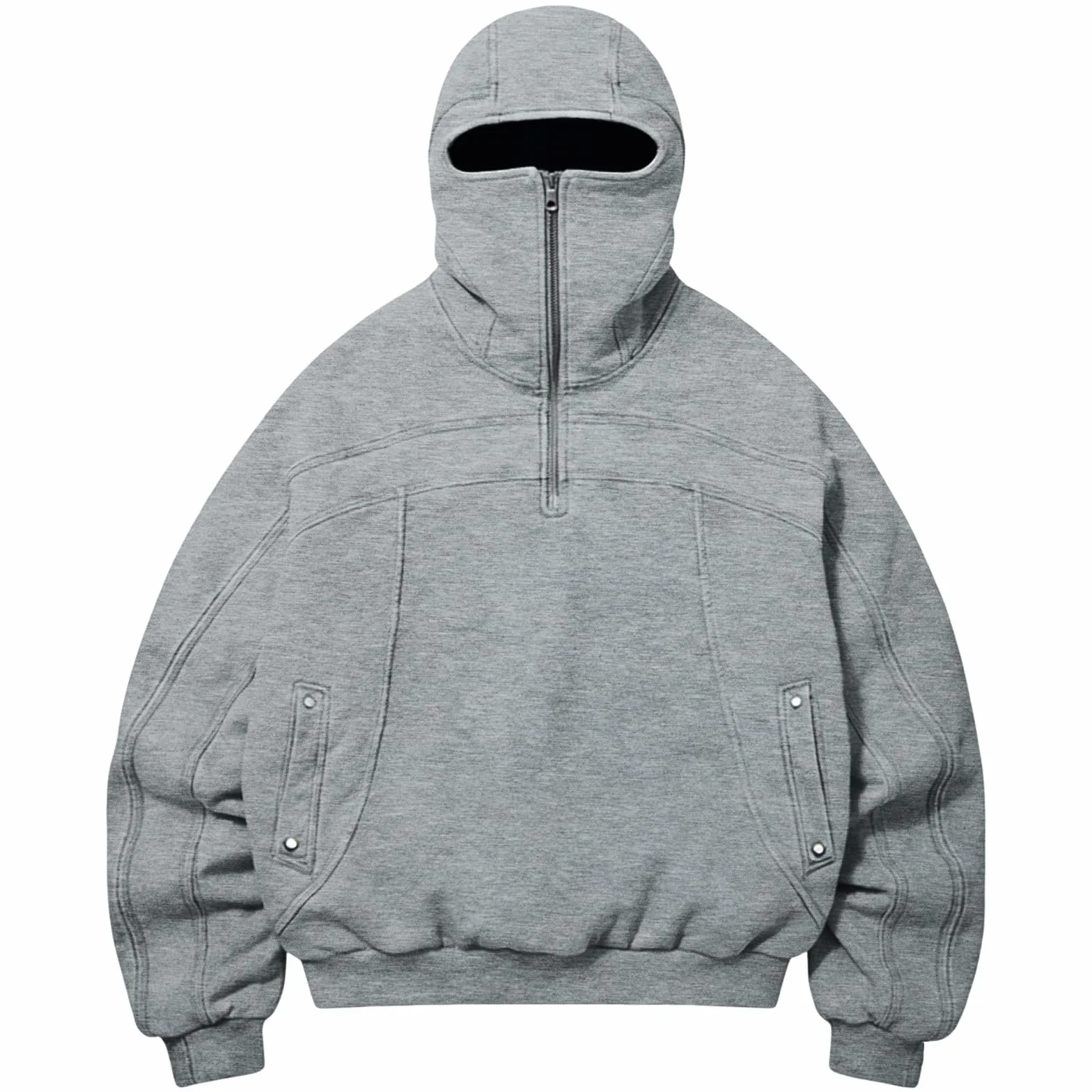 Sudadera para Hombre con Capucha Y Pasamontañas Sudaderas con Capucha Y Cremallera Forro Polar Cremallera Pasamontañas Sudadera Chaqueta De Manga Larga Abrigo De Entretiempo