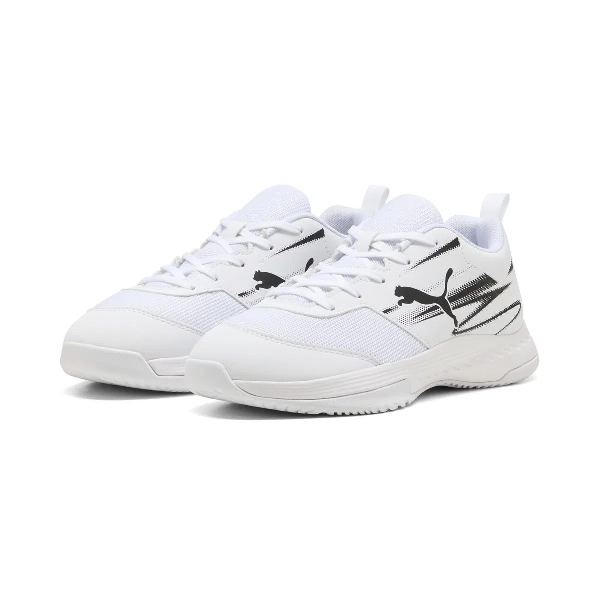 PUMA VARION II JR, Indoor Court Shoe, White Black, 34 EU