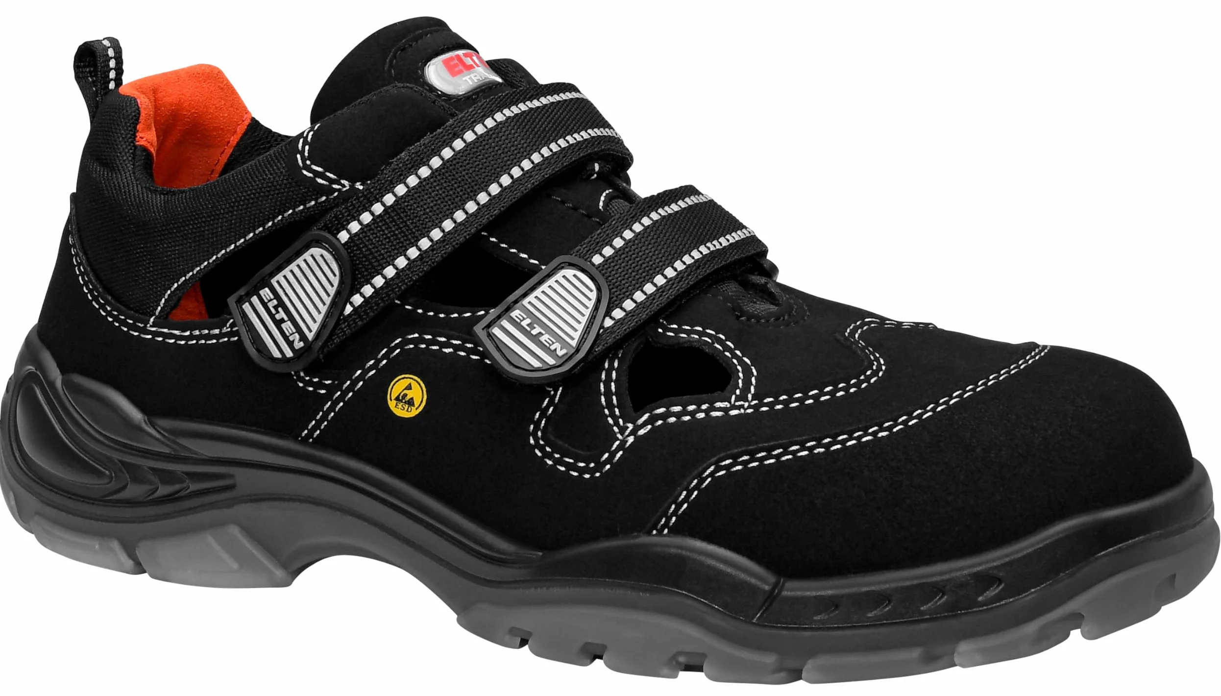 ELTEN SCOTT ESD S1, Zapatos de seguridad para mujer y hombre, ligero, puntera de plástico, material superior: textil, forro interior: textil (transpirable), talla 35