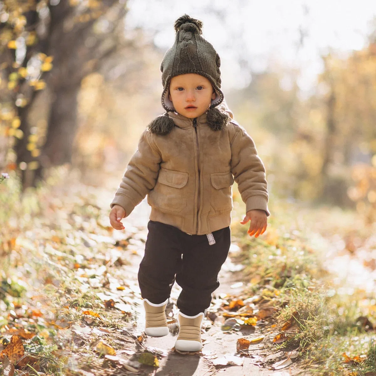 MK MATT KEELY Botas Invierno Bebé Niño Niña Zapatos Impermeable Cálido con Suela Goma Antideslizante