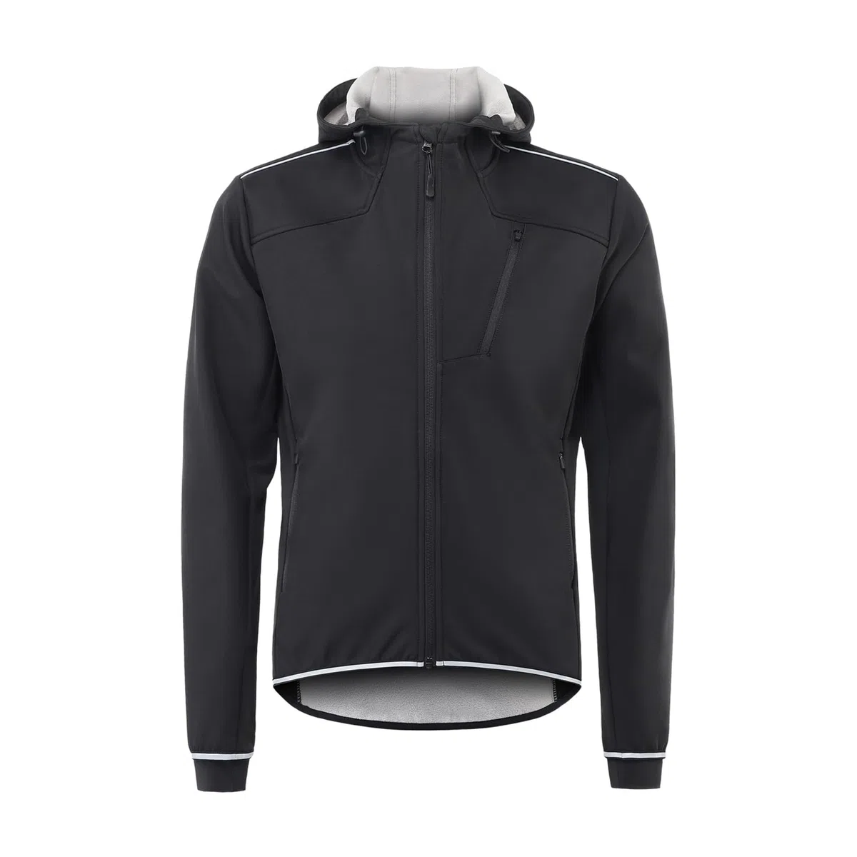 Chaqueta de Montar de Invierno Térmica con Diseño Reflectante para Ciclismo Al Aire Hombres Puños de Punto Transpirables Talla M/L/XL (L)
