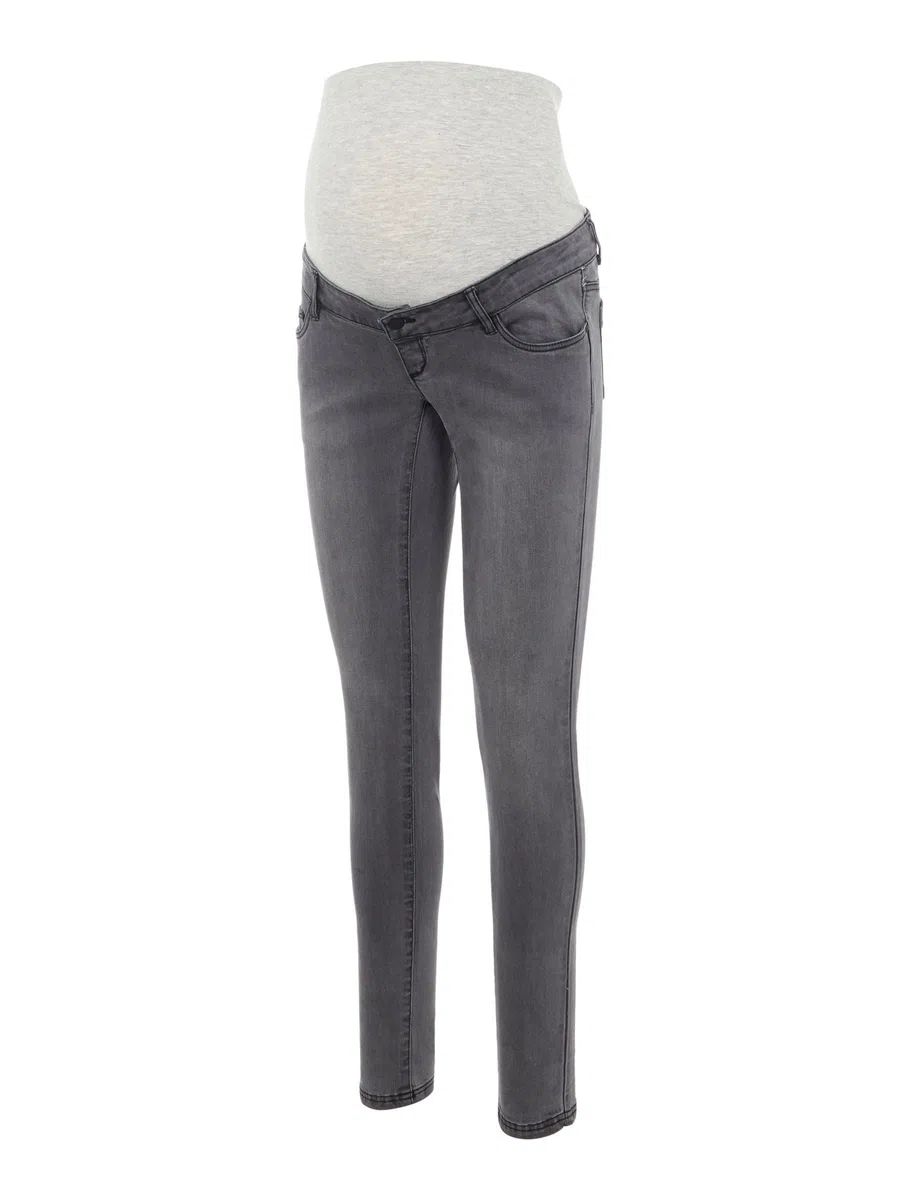 MAMALICIOUS Mllola Slim Grey Jeans A. Noos - Pantalones Mujer