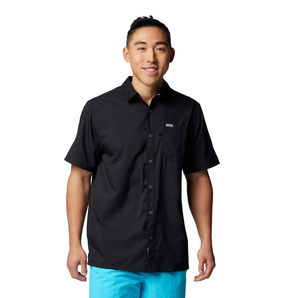Columbia PFG Slack Tide Camp Shirt, Camisa De Manga Corta para Senderismo Y Trekking para Hombre