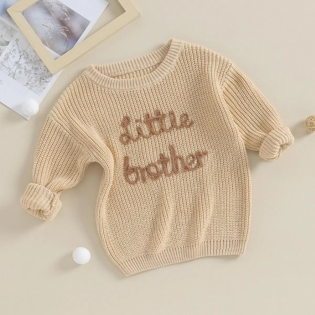 Geagodelia Ropa de hermano mayor, para hermano mayor, jersey para hermano pequeño, primavera, otoño e invierno