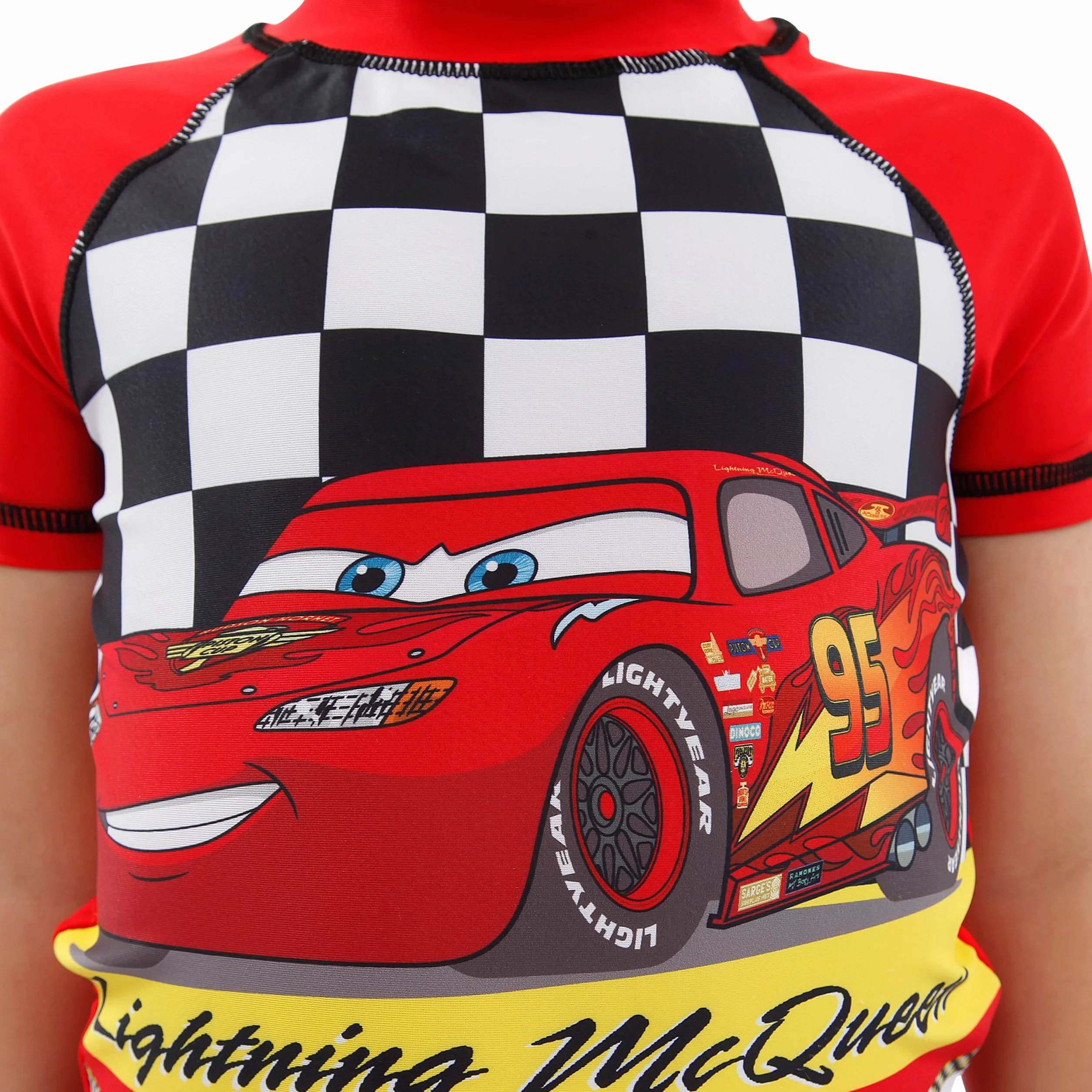 Disney Bañador de Dos Piezas para niño Cars Lightning Mcqueen