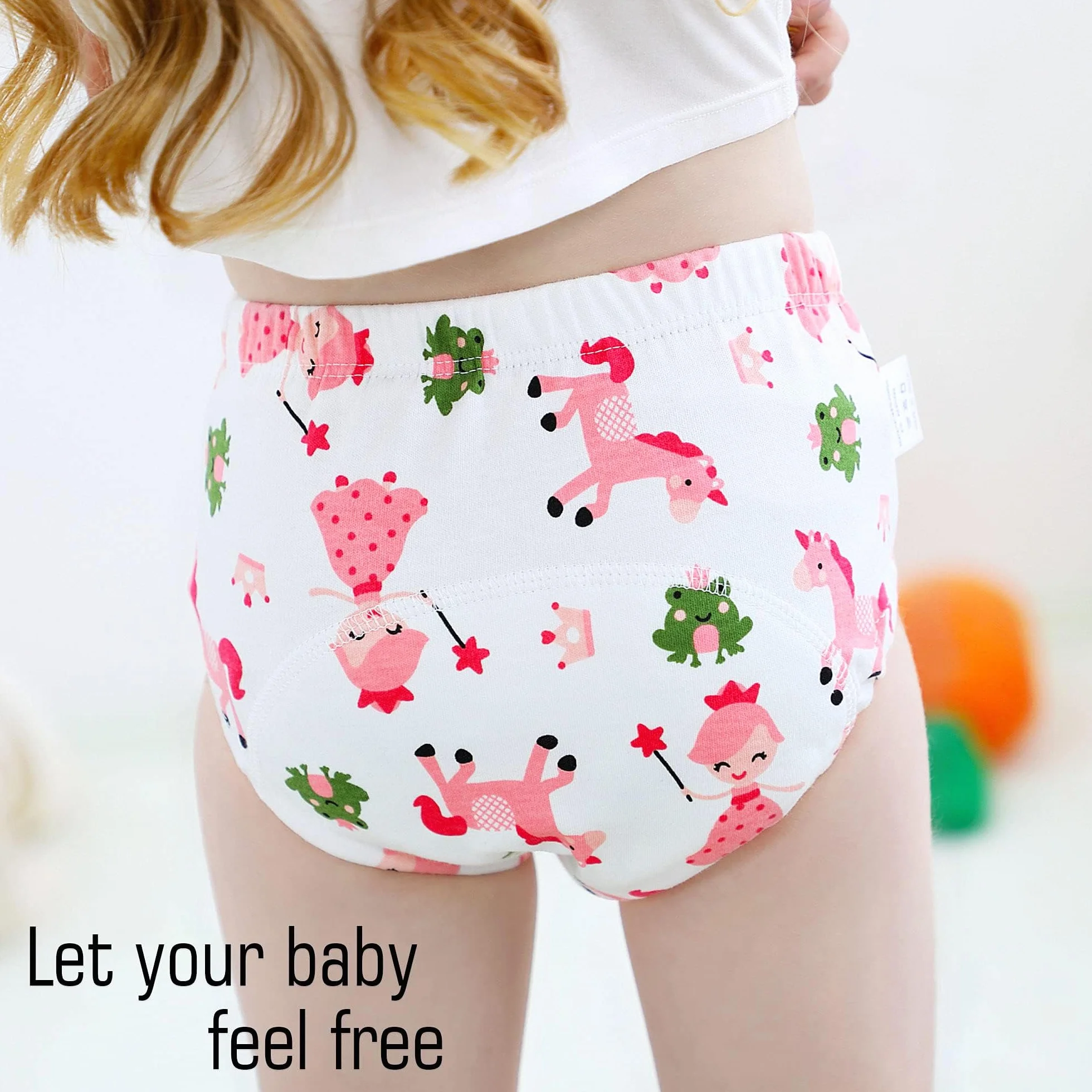 Ropa Interior de Entrenamiento para niñas 2T, 3T, 4T, Ropa Interior para bebés y niñas, Paquete de 4