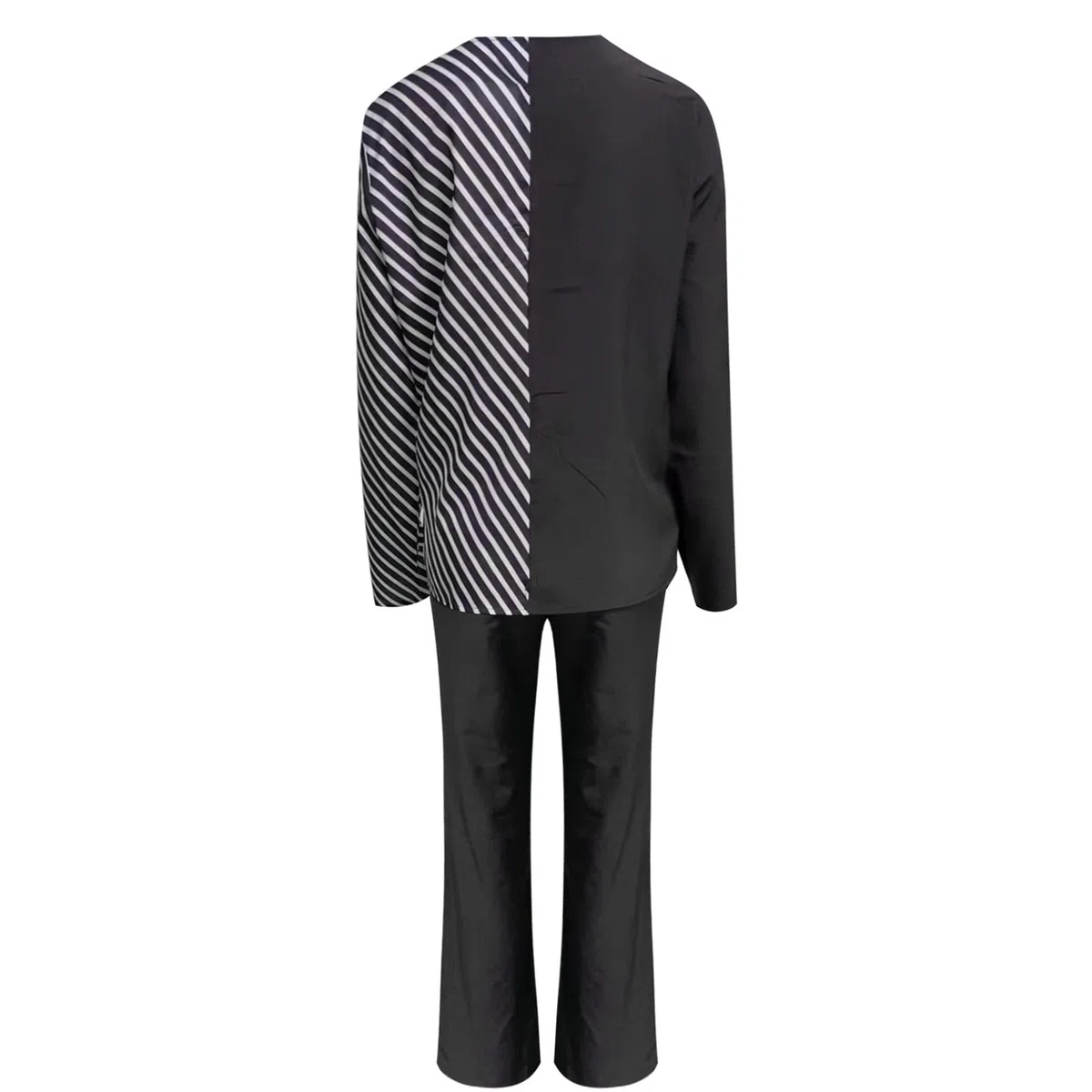 Generico - Traje de mujer para mujer, pantalón y chaqueta, talla grande, elegante, completo para mujer, manga larga, negocios, completo, color liso, con pantalones y blazer de dos piezas, para bodas y