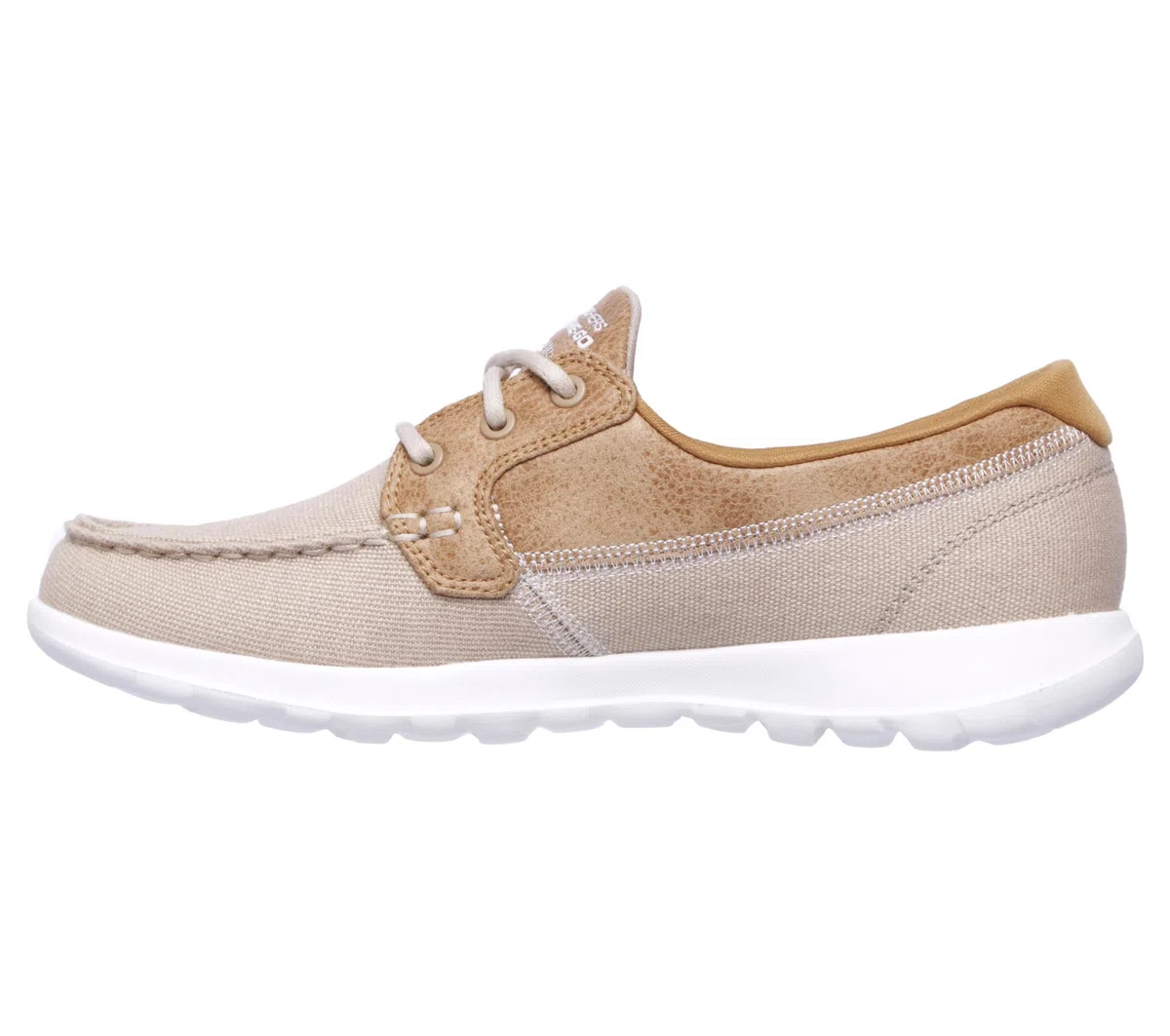 Skechers On-The Go Walk Lite-Coral, Botas Mujer, Natural, 37 EU Ancho