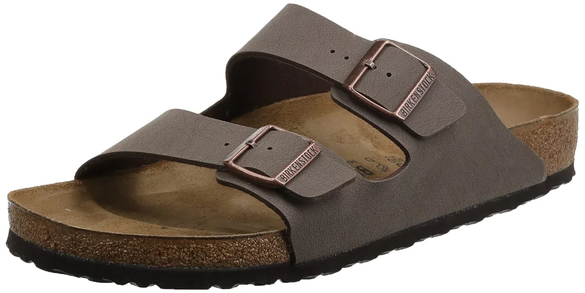Birkenstock Arizona Sandalia 2015 Esmalte de fósiles/Suela roja