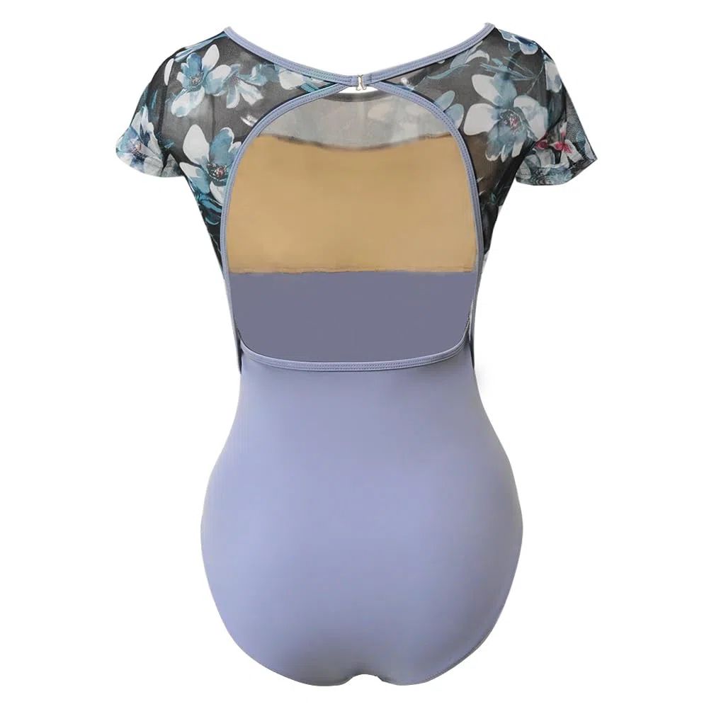 ROYAL SMEELA maillot ballet manga corta adulto maillot bailarina mujer body baile mujer maillot de danza ballet body de ballet espalda body danza ballet maillot gimnasia body bailarina Impreso