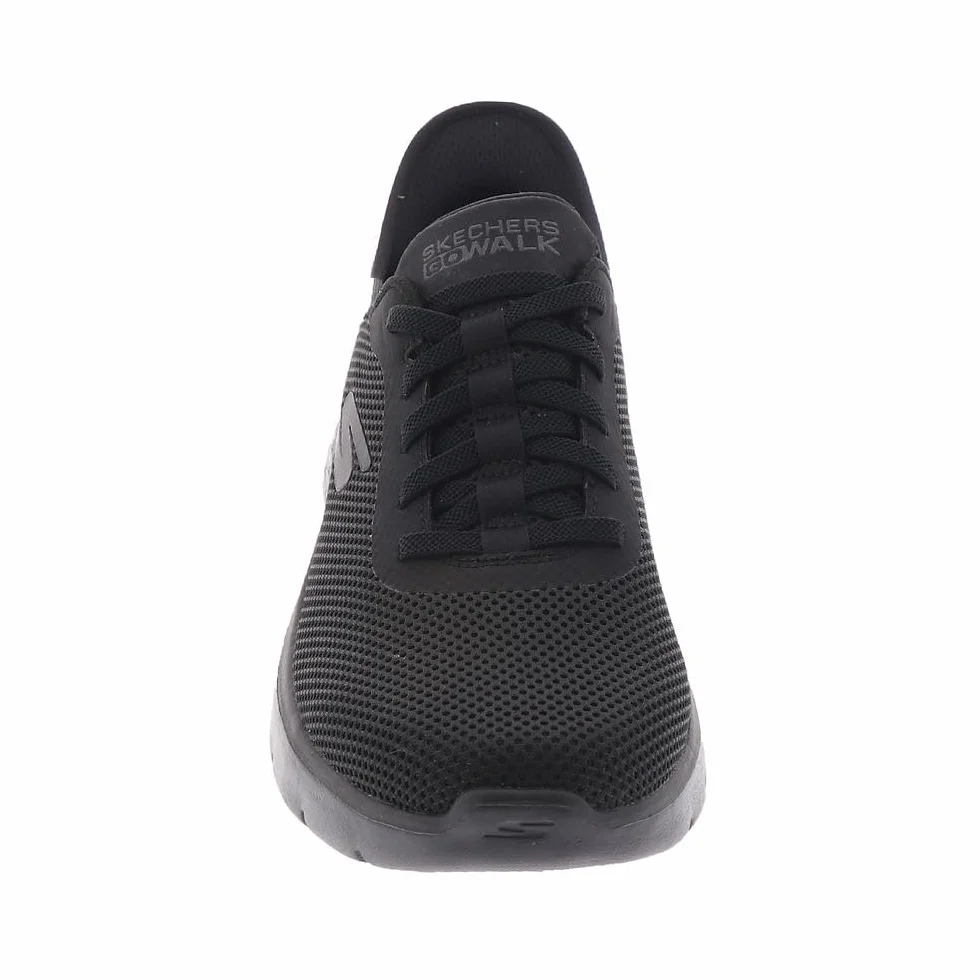 Skechers Slip-INS GO Walk Flex, Zapatos Hombre, Negro y Negro, 41 EU
