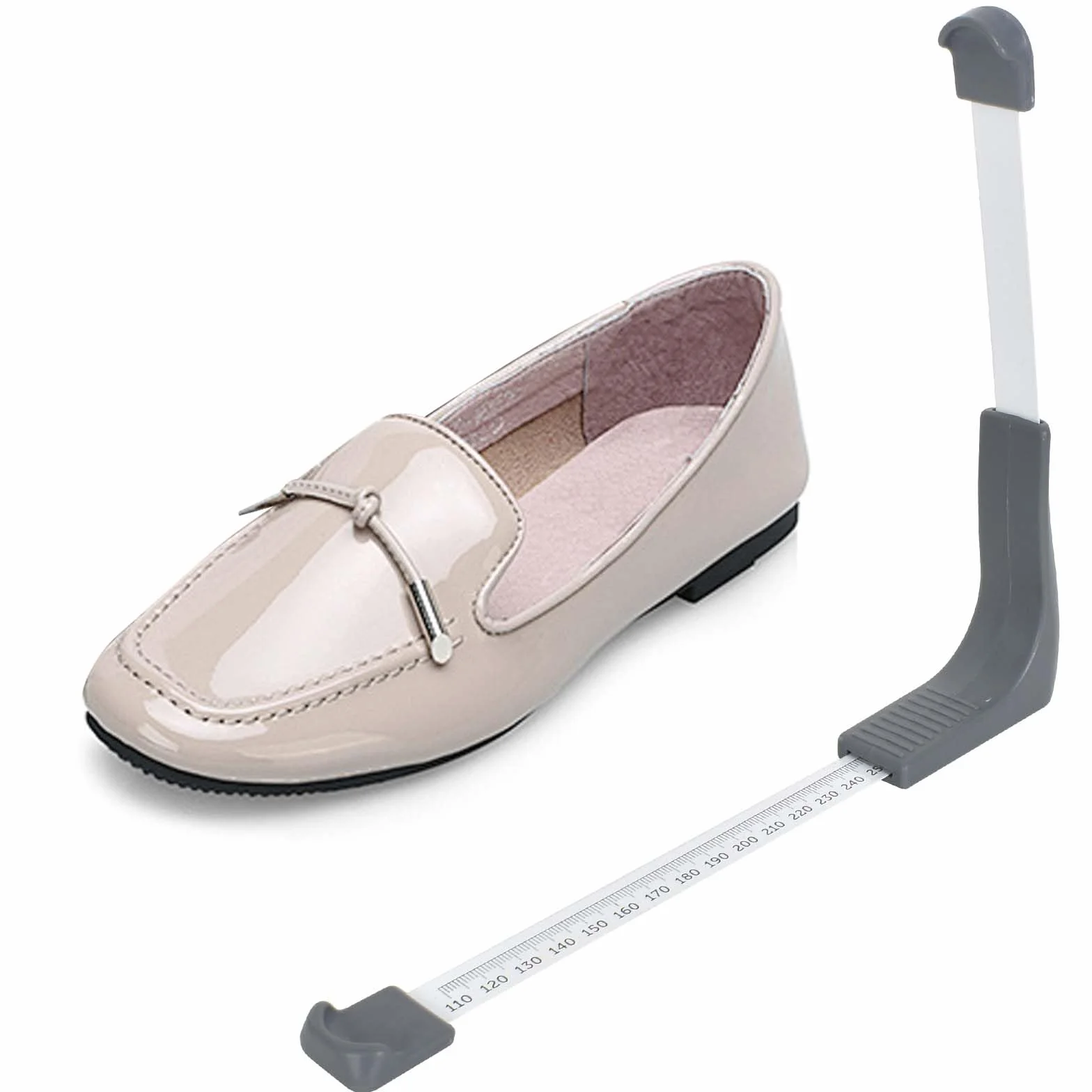 Telescópico Medidor de Pies, 110-320mm Dispositivo de Medición de Pies, Portátil Regla de Medición de Tamaño de Zapatos para Medir el Tamaño del Zapato, Medidores de Calzado para Niño Adulto