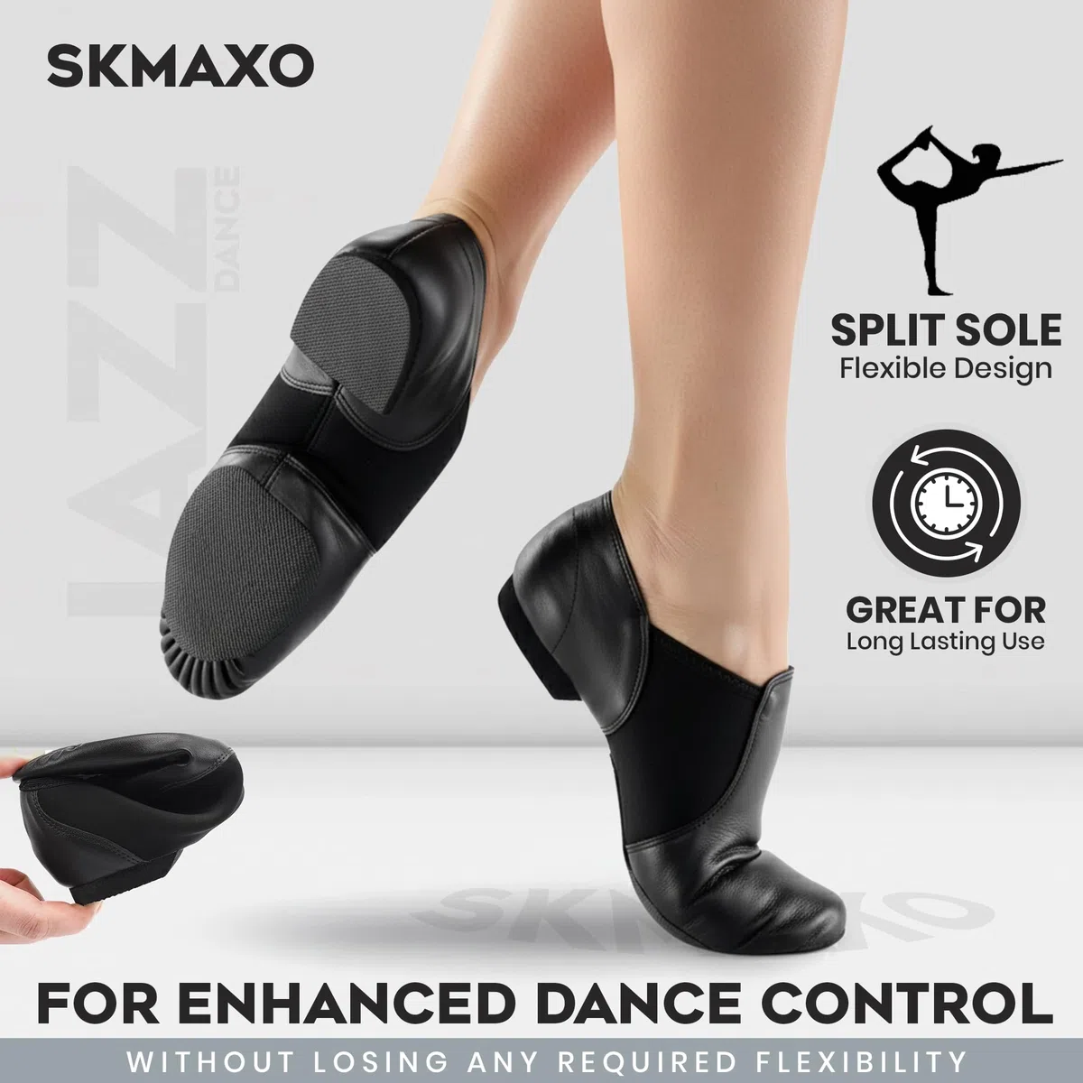 Zapatos de jazz de neopreno, zapatos de baile de jazz, zapatos de cuero para jazz y baile moderno