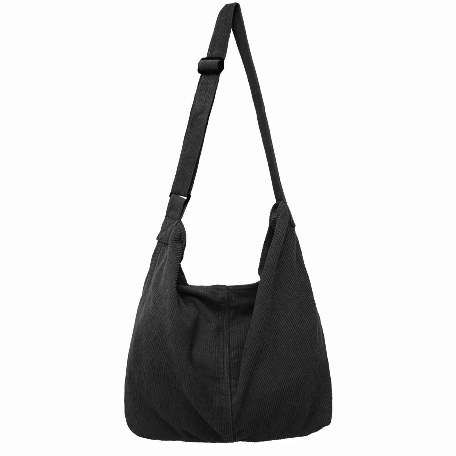 X SIM FITNESSX Bolso bandolera unisex de pana grande, para mujer, para el día a día, oficina, escuela, viajes