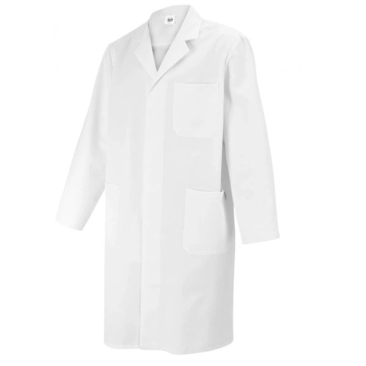 BP 1619-485-21-54n Abrigo Hombre Manga Larga Cuello Con Solapa 215.00 g/m² Mezcla De Telas Blanco, 54n