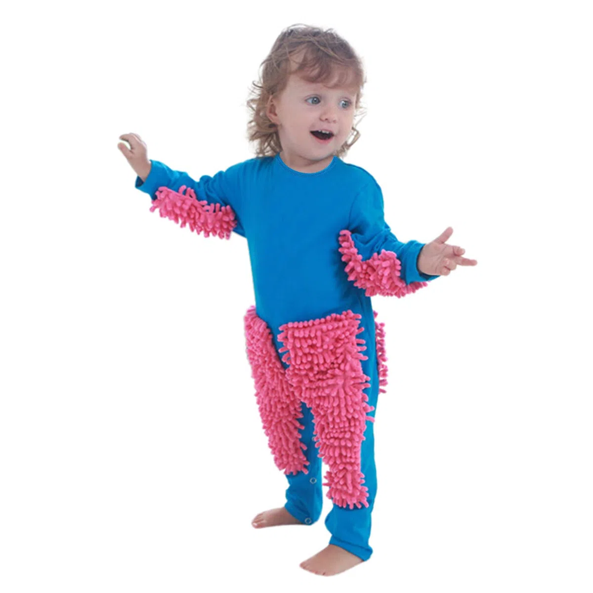 Niñas bebé gateando bebé sólido Jumpups Bebé Stramper Mop Strampfer & Jumpang Pantalones gatear