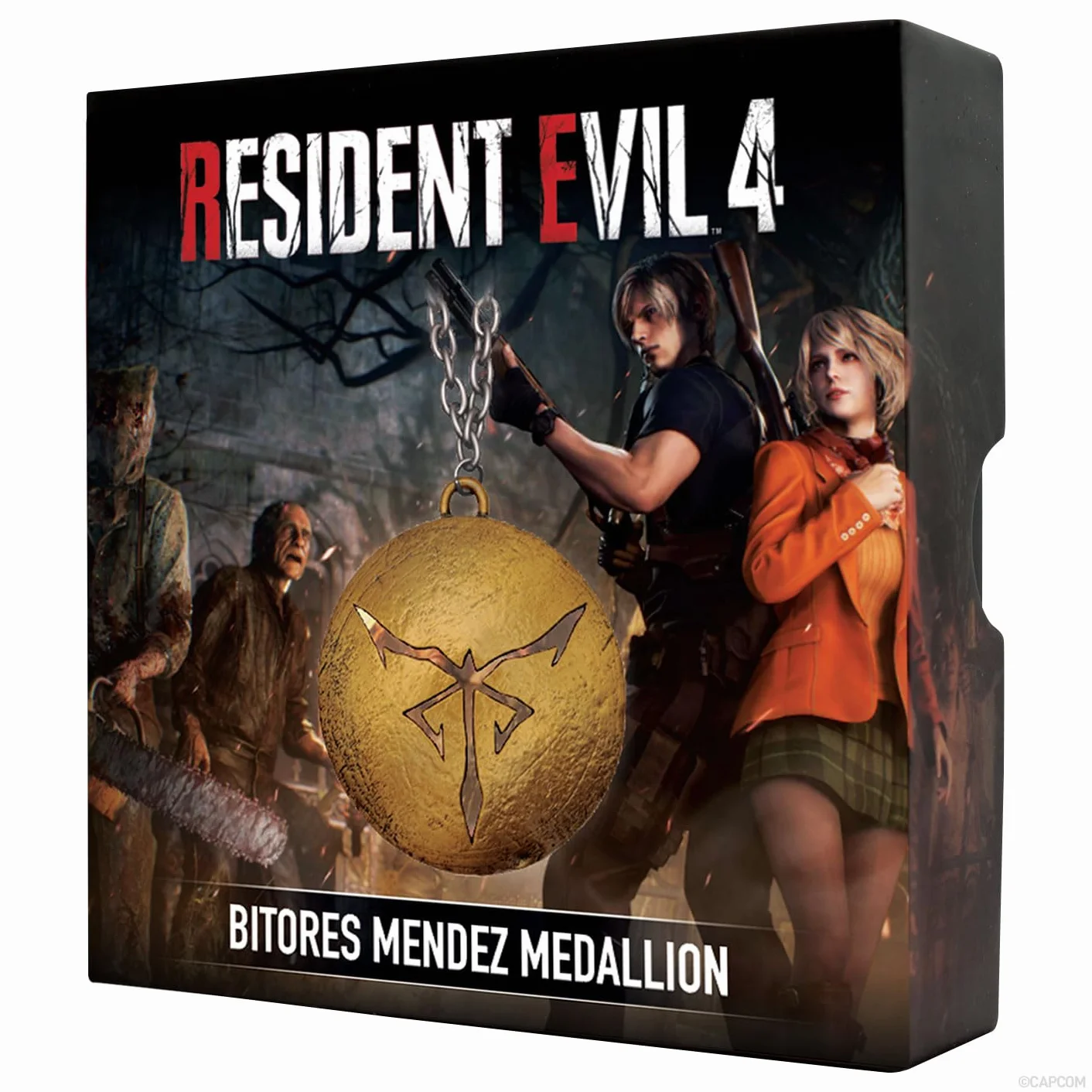 FaNaTtik Resident Evil 4 Bitores Mendez - Medallón de metal coleccionable en cadena