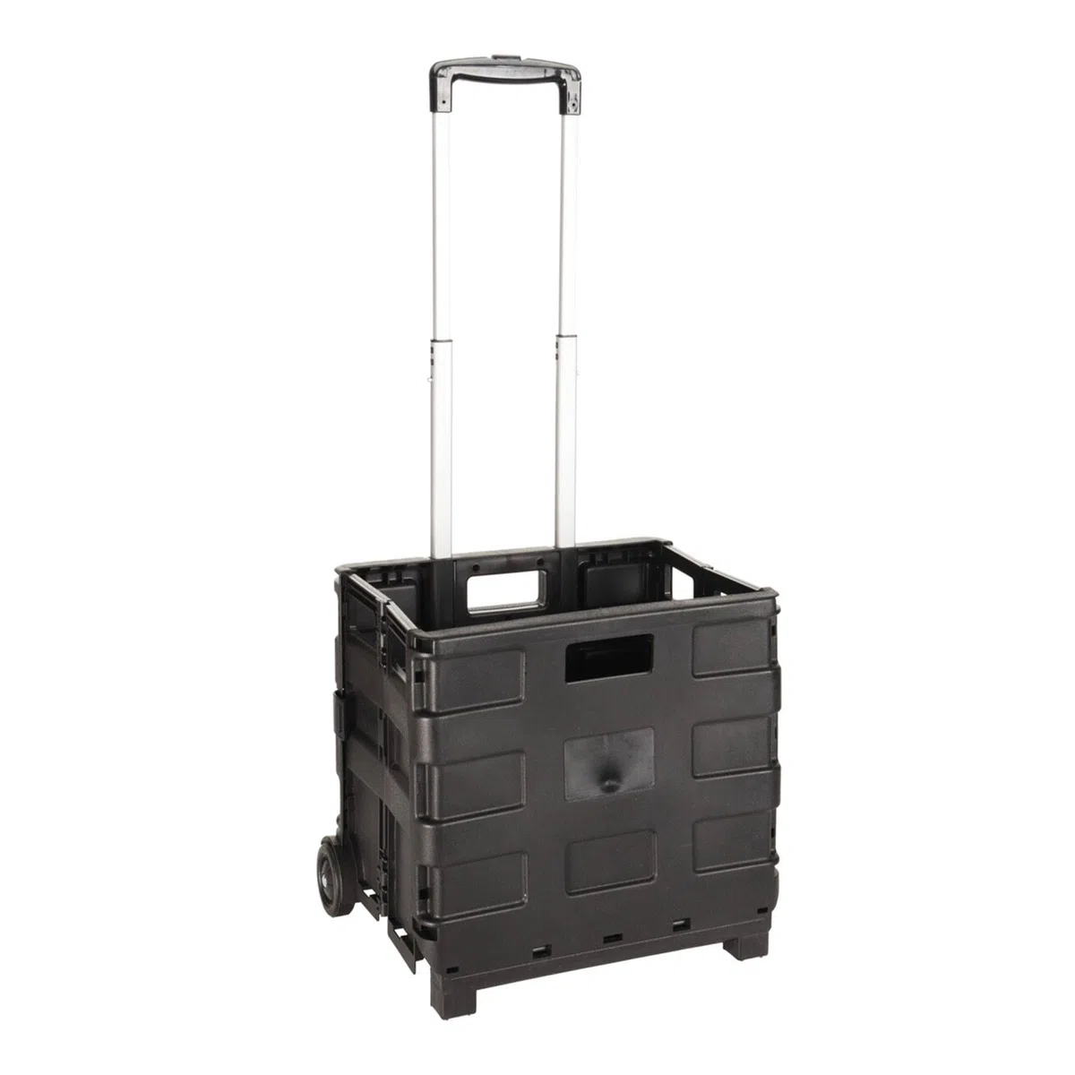 Trolley de Aluminio con Caja Plegable Negro