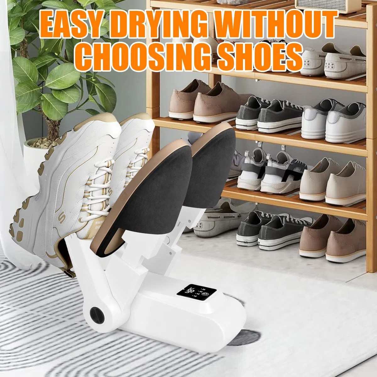 Secador De Zapatos Para 2 Pares, Secador Zapatos, Secador De Botas Con Temporizador, Calentador Eléctrico De Zapatos, Esterilización UV, Plegable Para Guantes, Zapatos, Calcetines