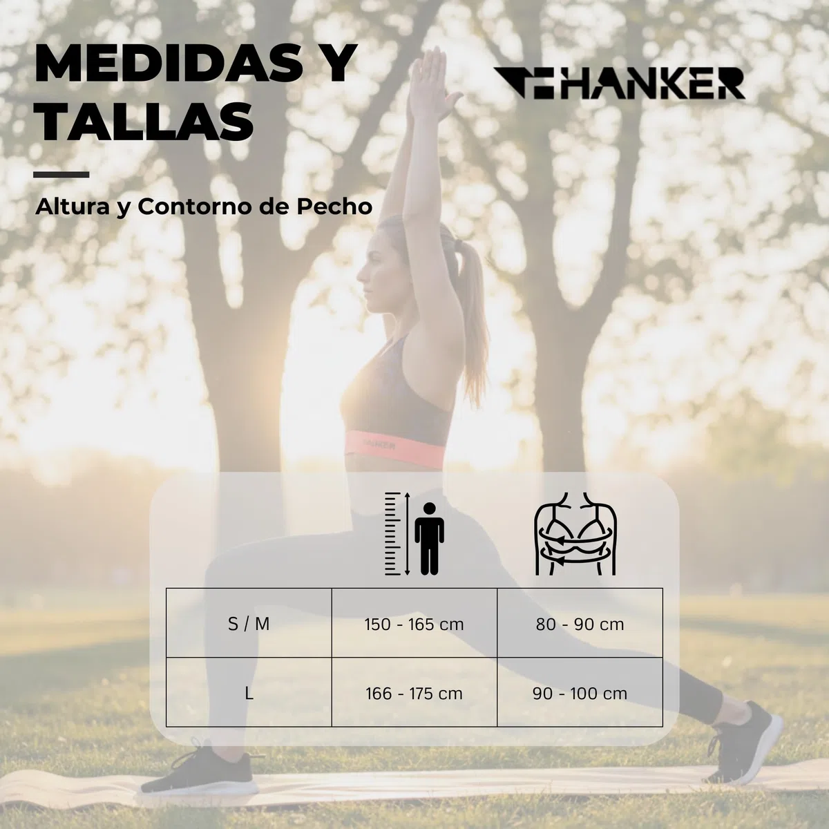 HANKER Top Deportivo Mujer de Alto Soporte con Espalda Cruzada – Sujetador Deportivo cómodo, Transpirable y sin Costuras
