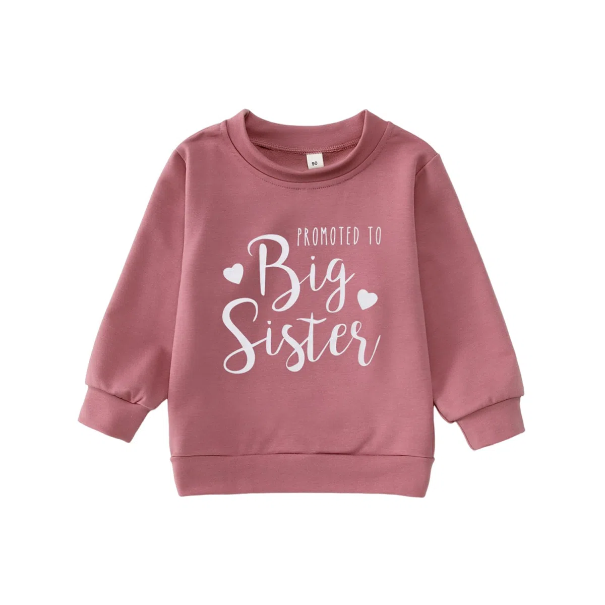 CM C&M WODRO Sudadera Big Sister Anuncio de Bebé Suéter Niñas Niños Camiseta de Manga Larga Promocionado a Hermana Grande Traje Recién Nacido Jersey Hermanos Ropa de Bebé Ropa Cálida para Niños