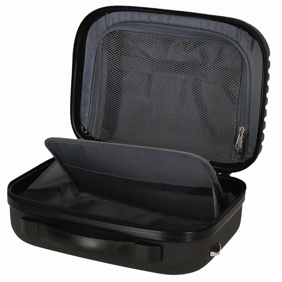 ROLL ROAD India, Neceser ABS Adaptable Unisex Adulto, Negro (Black), Media
