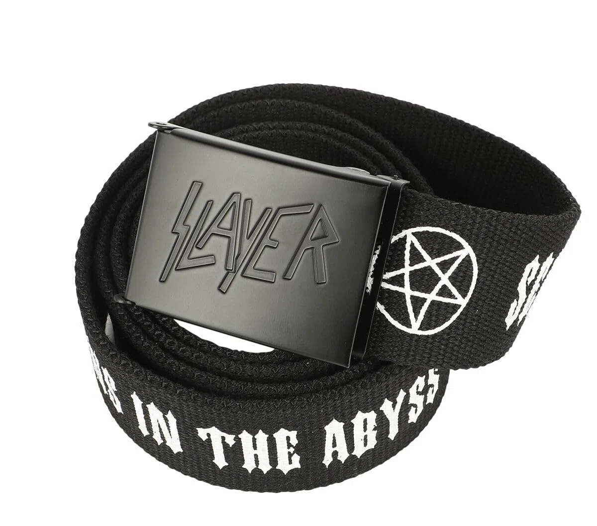 Slayer Logo Unisex Cinturón Negro 100% poliéster