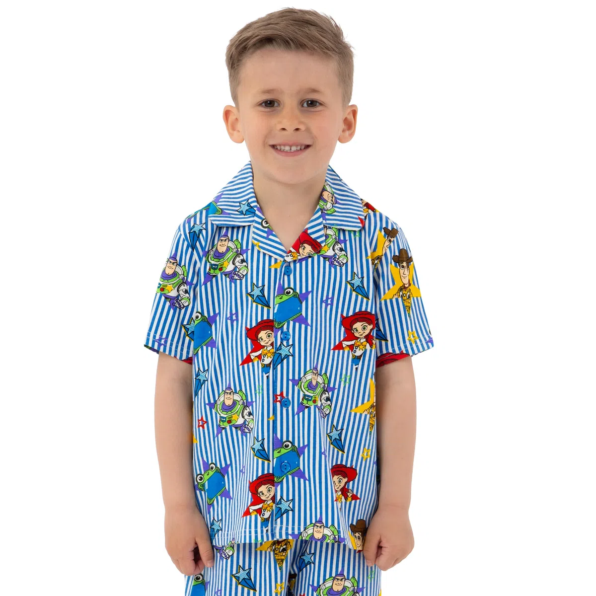Disney Pijama Toy Story, Conjunto Niño Verano Abrocharse, Pijama Niño Buzz Lightyear, Woody Y Jessie