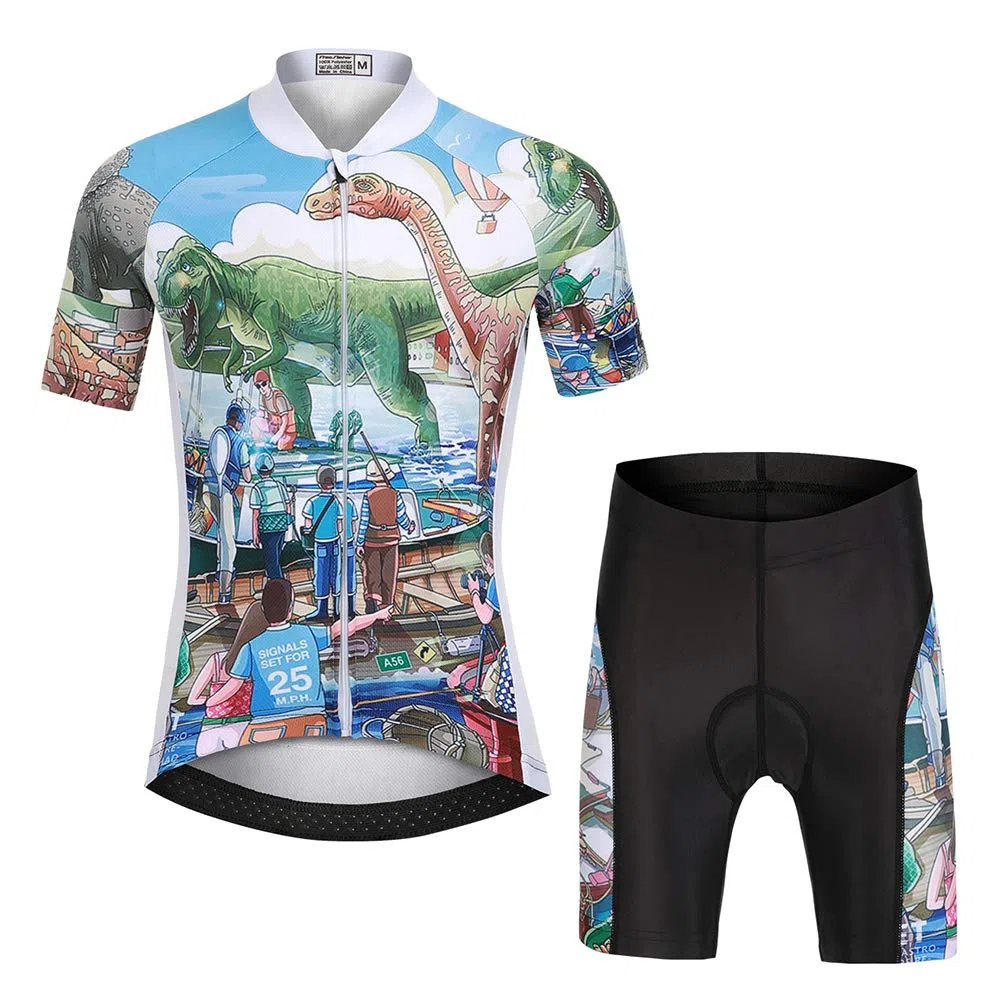 2019 Nuevo Transpirable para Deportes al Aire Libre Ropa Ajustada Cuerpo Pantalones + Tops Niño ciclimo Maillot