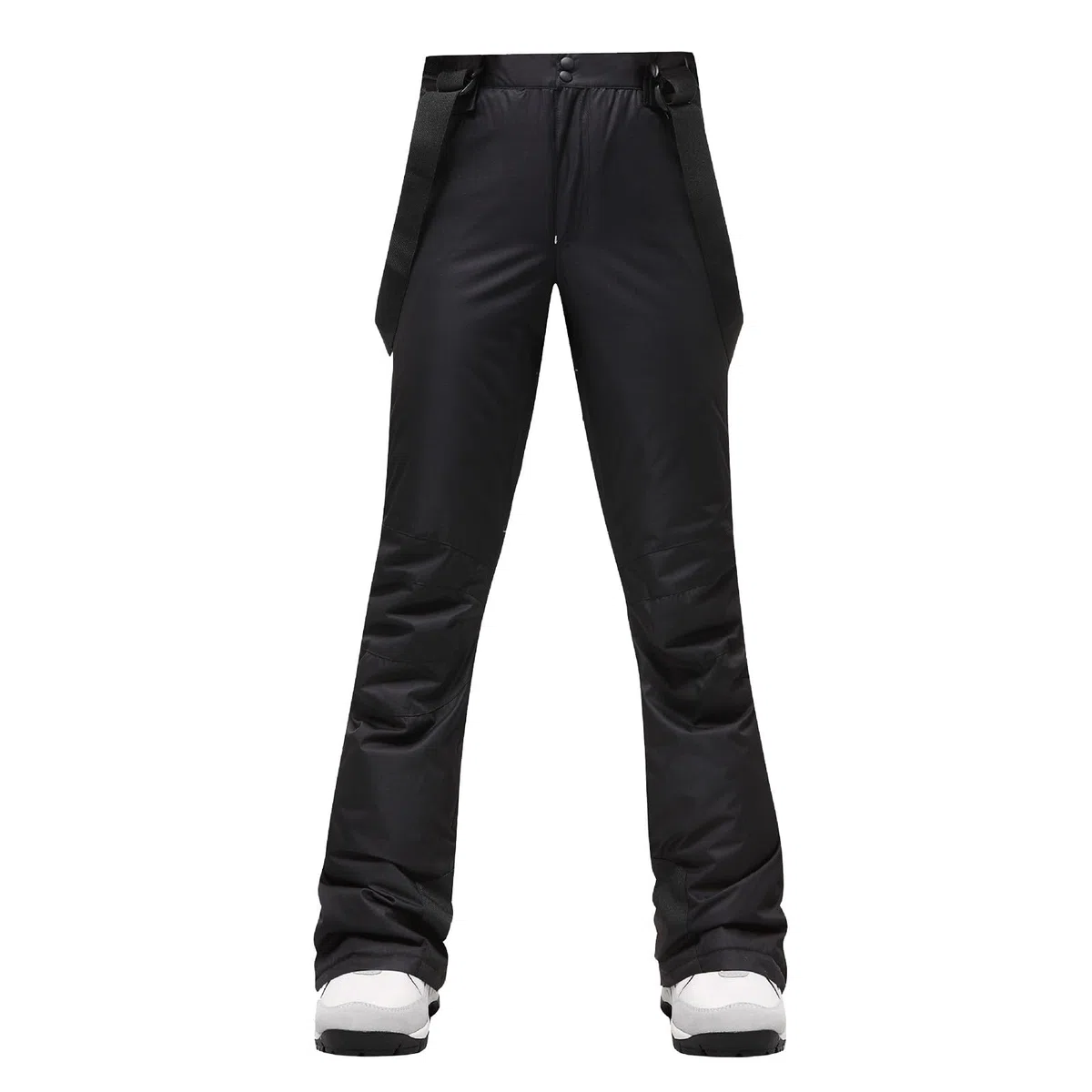 Generisch Pantalones de nieve para mujer, resistentes al agua, pantalones de esquí para mujer, tallas grandes, pantalones de snowboard con tirantes extraíbles, pantalones de exterior, cintura alta