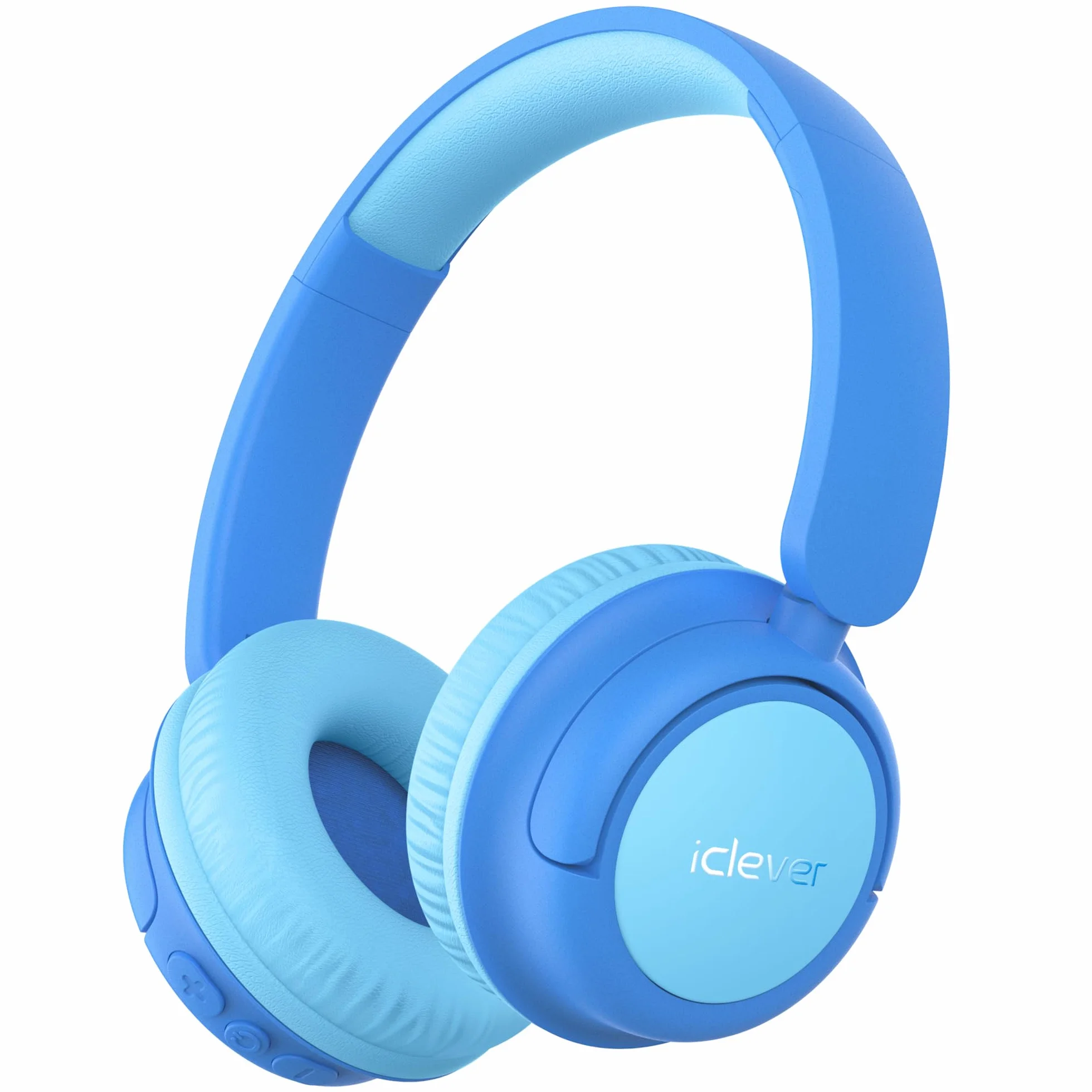 iClever Auriculares Bluetooth para niños, batería de 60 horas, 74/85 dBA, limitación de volumen, sonido estéreo, tipo C, Bluetooth 5.4