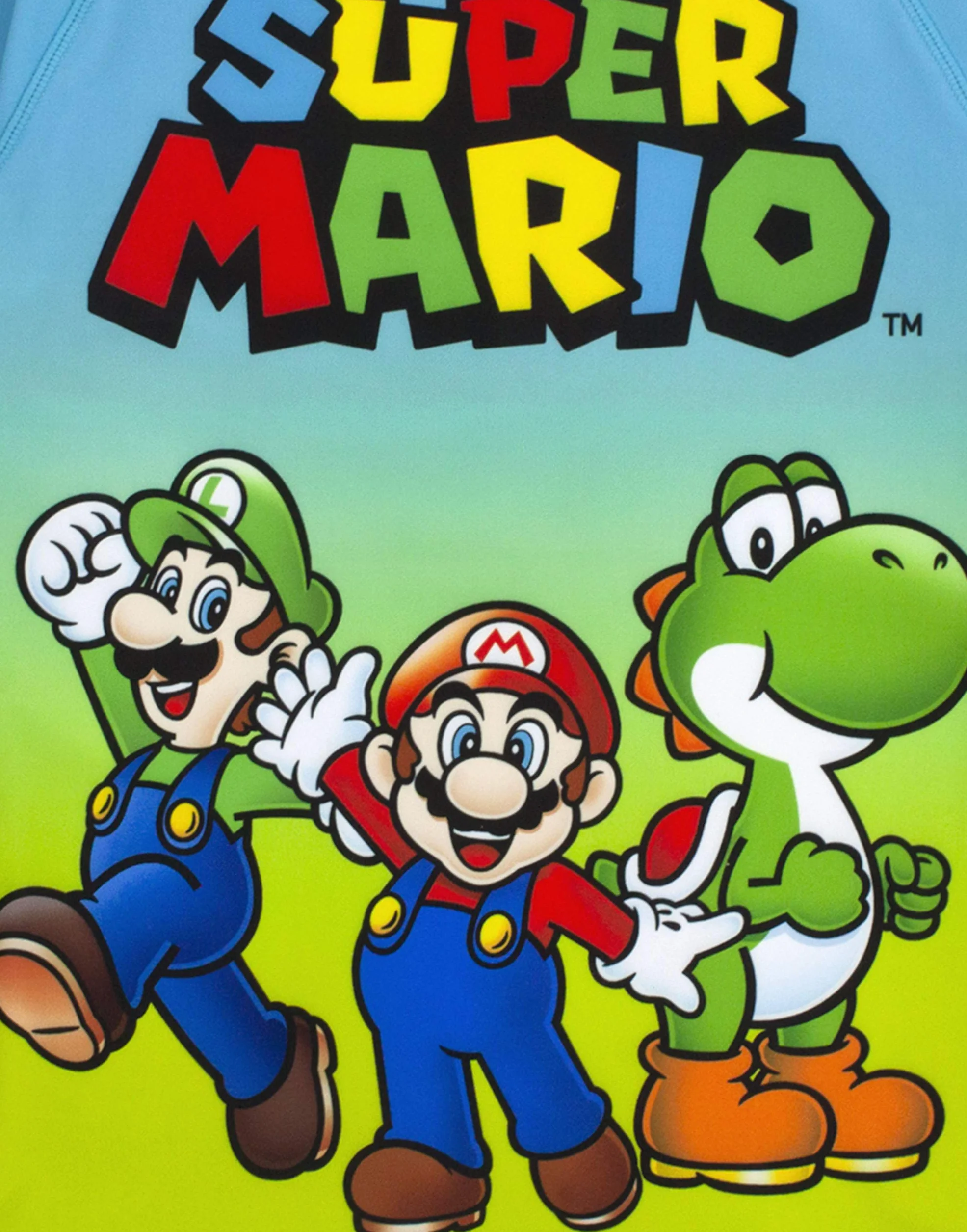 Super Mario Traje de baño Boys UV50 Sol Safe Dos Piezas Top & Shorts Disfraz
