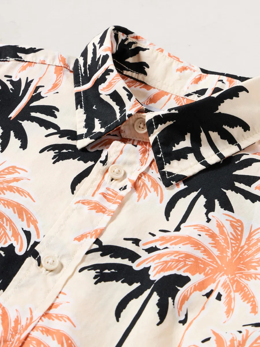 JACK&JONES JUNIOR Jorjoshua Aruba AOP Shirt SS Jnr Camisa de Manga Corta Niños (Pack de 1)