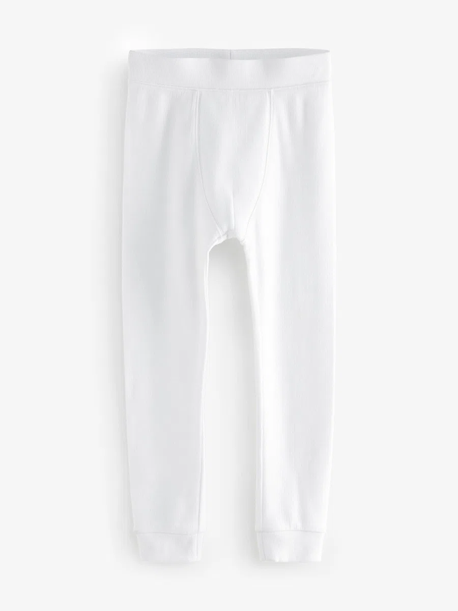 NEXT Niños Pack de 2 Leggings térmicos Blanco 7 Años-8 Años