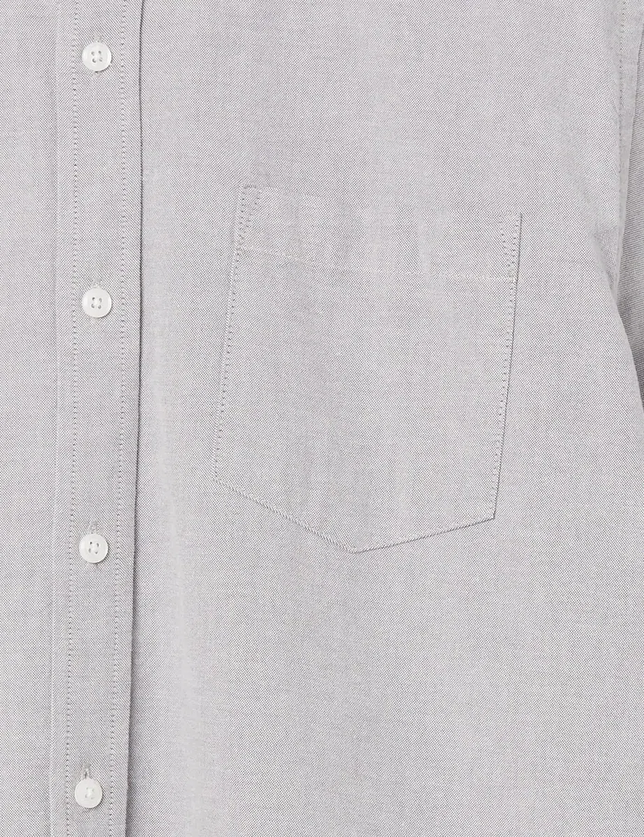 Amazon Essentials Camisa Oxford con Bolsillo de Manga Corta y Ajuste Normal Hombre