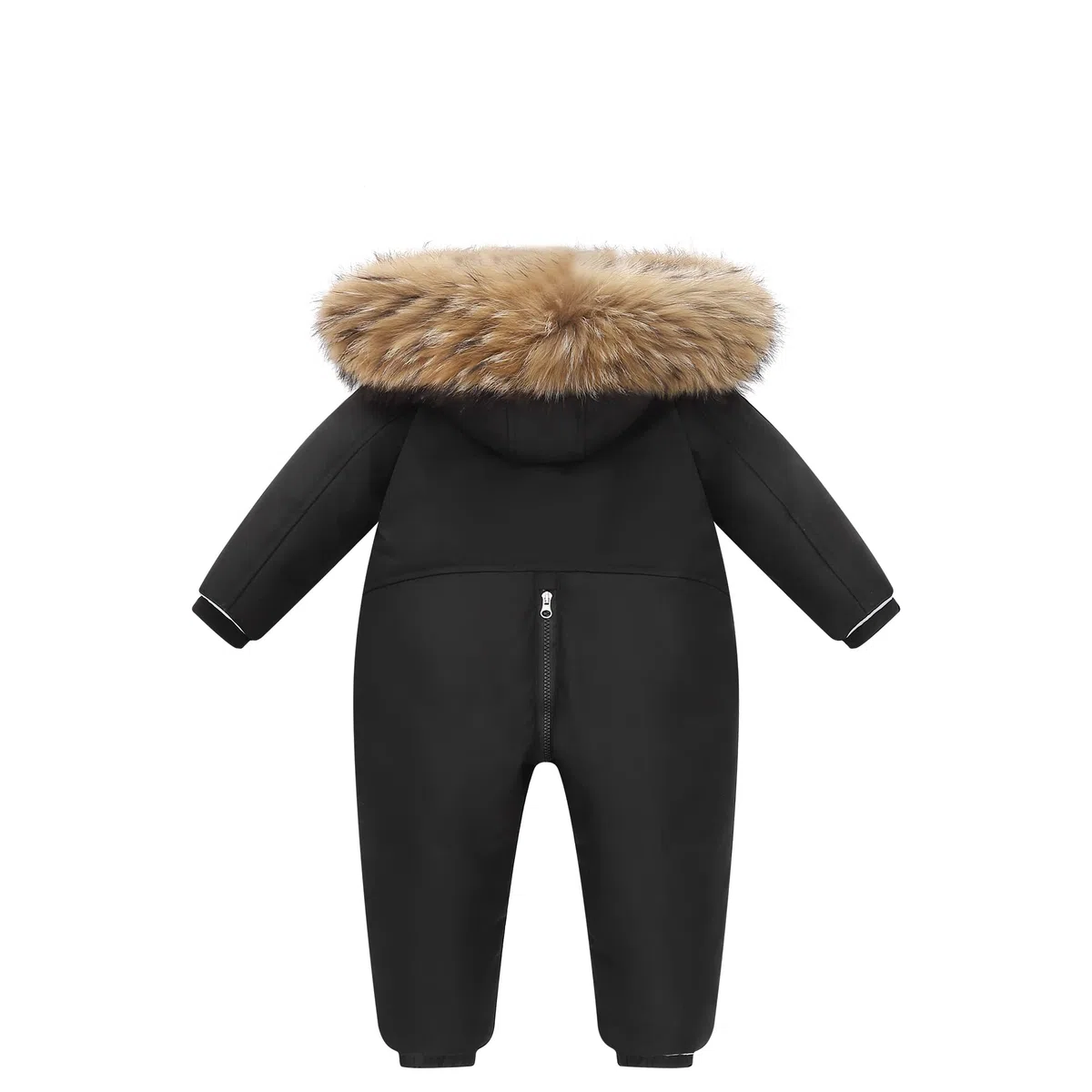 Fewlby Niñas Niños Traje de Nieve Bebé Mono Mameluco con Capucha de Pluma Una pieza Traje de Esquí Invierno Pelele Trajes de Invierno
