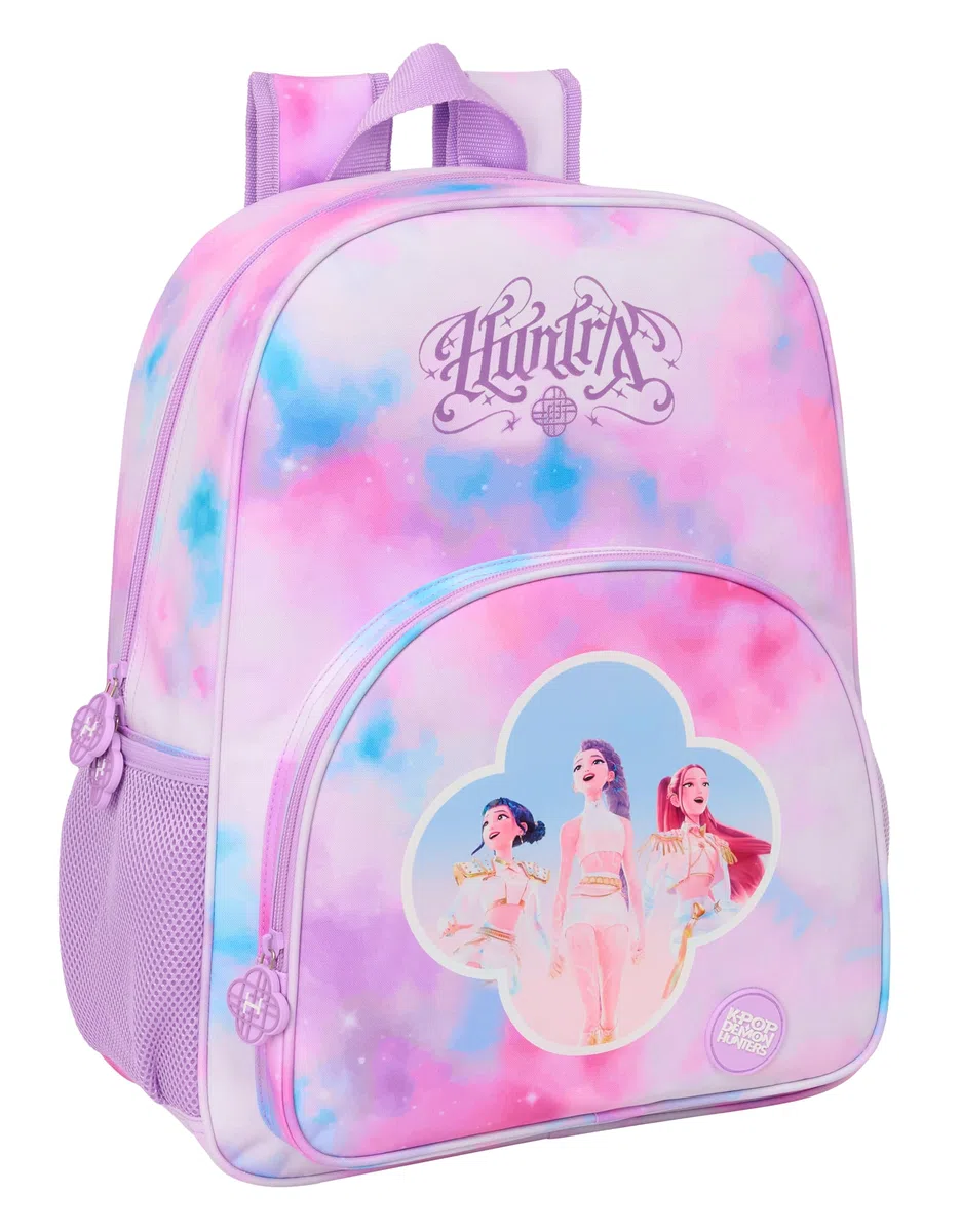 K-POP Demon Hunters - ARTIST - Mochila Escolar Niño, Mochila Niño, Mochila Infantil, Adaptable a Carro, Ideal para Niños en Edad Escolar, Cómoda y Versátil, Resistencia, 33x14x42 cm