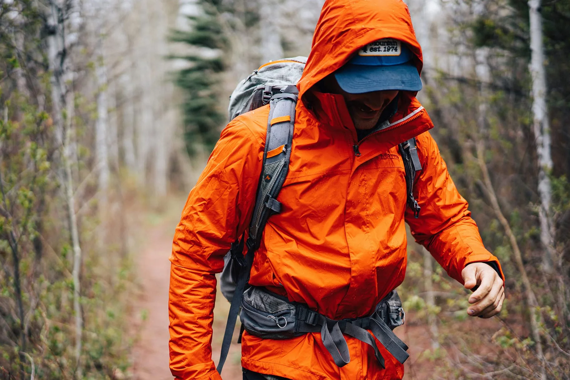 Marmot Chaqueta PreCip Eco para hombre, impermeable, impermeable, impermeable, impermeable, impermeable, transpirable, plegable, cortavientos, ideal para ciclismo y senderismo, Moon River