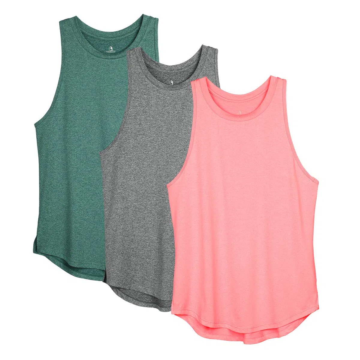icyzone Camisetas de Espalda Cruzada Sin Mangas para Mujer Yoga Correr Ejercicio Gimnasio 3