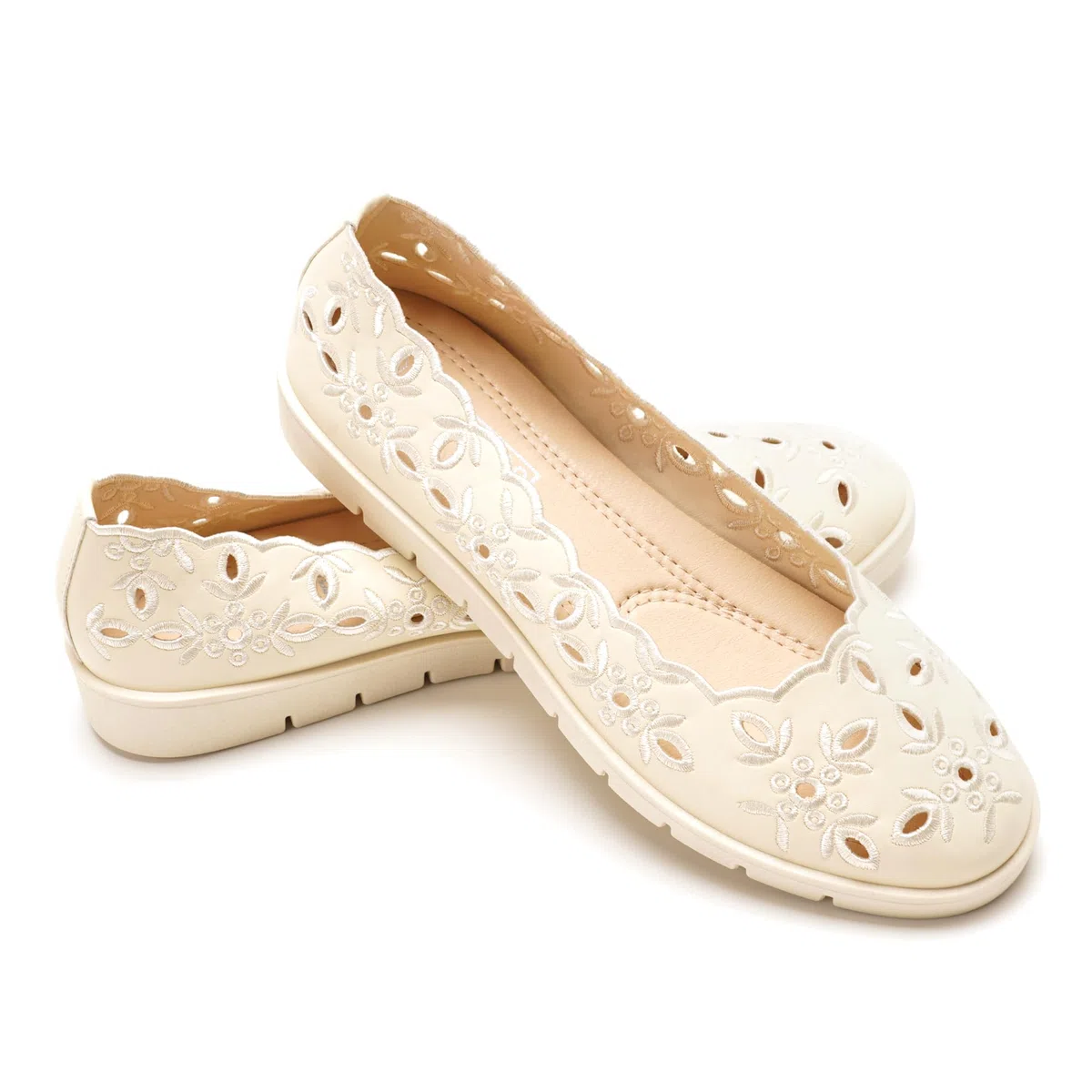 GLAMORA Bailarinas Caladas Mujer Manoletinas Zapatos Planos Mujer Puntera Redonda Zapatos Cómodos Transpirables Primavera Verano Ligero Flexible Suela Gruesa